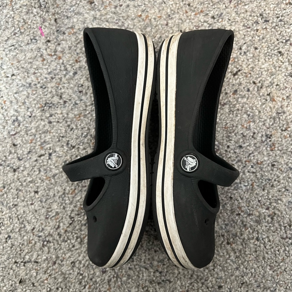 Crocs Kids Black Mary Jane Shoes